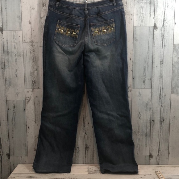 St John Jeans Rhinestoned Back Pockets 12 - Picture 2 of 10